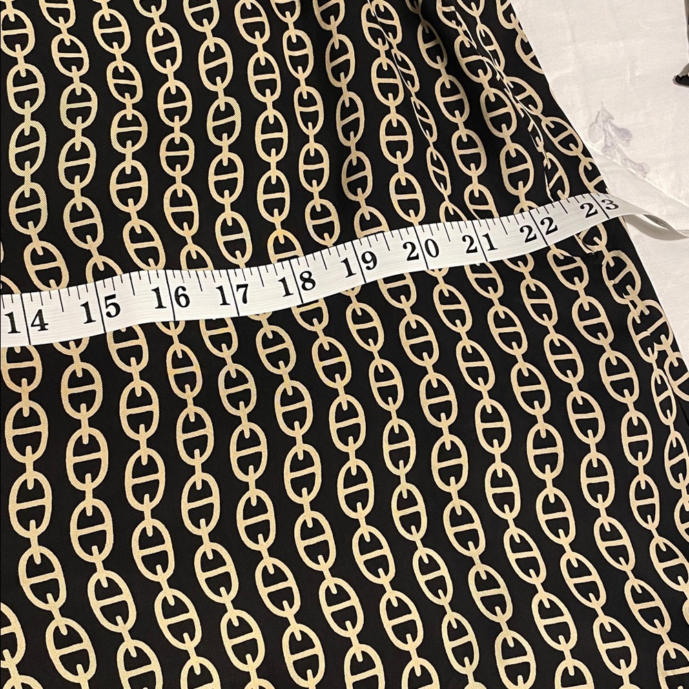 J. Crew Black and Cream Patterned Long Sleeve Dress - Picture 5 of 8